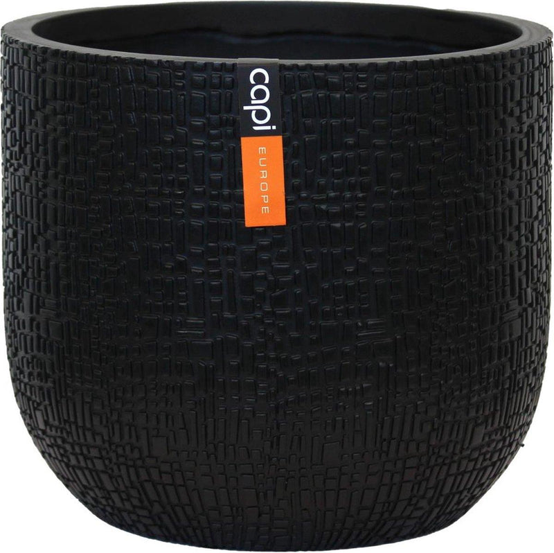 Capi Pot Bol Skin Antraciet - D14cm - Mijnplantenshop.nl